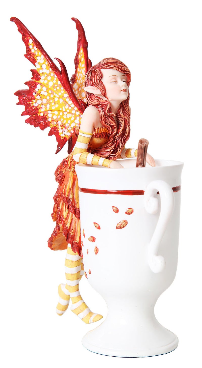 PTC PTC 625 Inch Cider Fairy with Mug and Cinnamon Stick Statue Figurine 