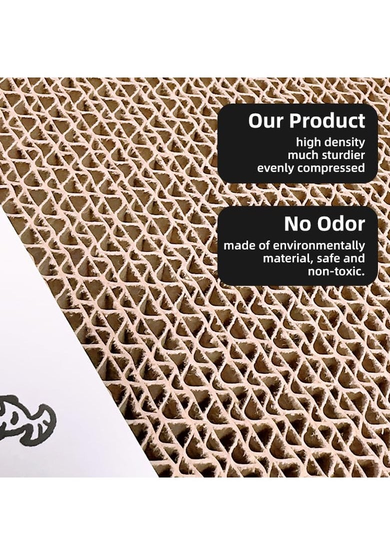 SYOSI - Cat Scratcher Cardboard 3 in 1 Cardboard Cat Scratcher Laptop Toy with Fluffy 'Mouse' and Bell Ball Corrugate Cat Scratch Pad for Cats Wear Resistant and Chip free Easy Assembly and Portability - Image 1
