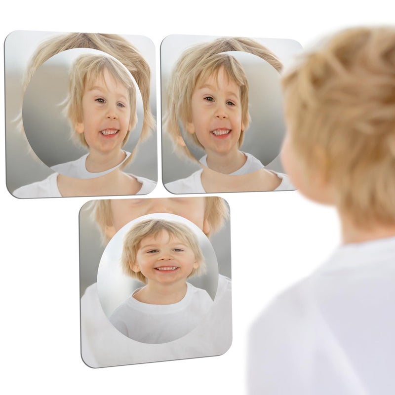 Special Supplies Sensory Bubble Wall Mirror - Interactive Acrylic Mirrors for Wall Decoration and Sensory Toys for Kids Classroom or Home -Sensory Room Decor -Visual, Tactile Stimulation (3 Pk) - Image 1