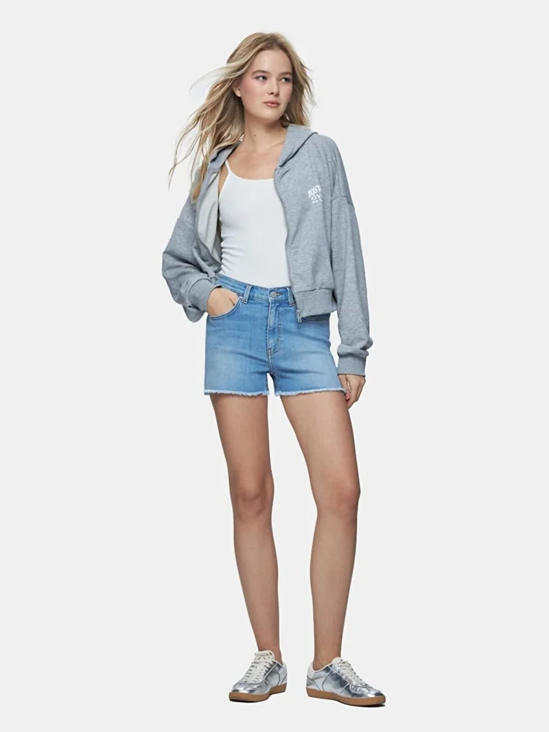 Women's Carola High Waist Jean Shorts