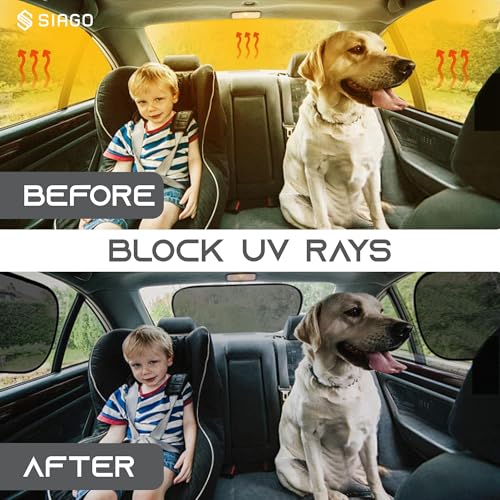 SIAGO SIA117 Premium Foldable Sunshade | Reflective Windshield Cover Blocks 99% UV | Car Heat Shield for SUV, Van & Car | 80 GSM Aluminum Foil Insulation | Pack of 4 - Image 3