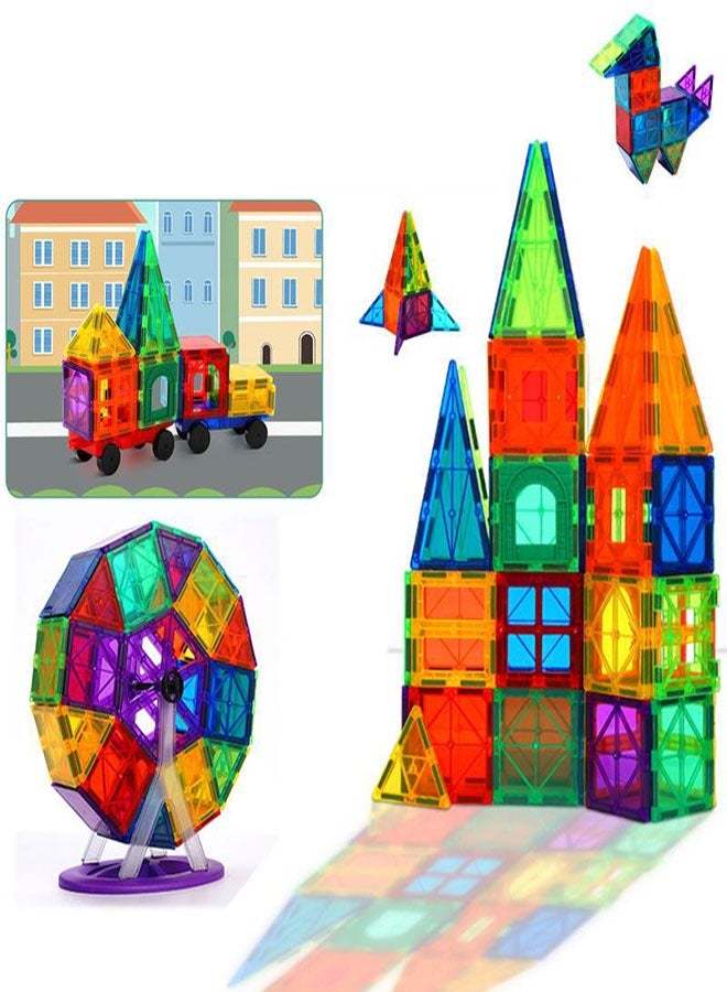 78 -Piece 3D Magnetic Tile Building Set  - Image 3