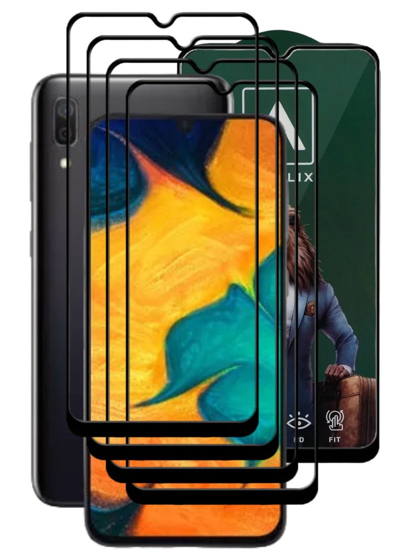 ACLIX 4 Pieces Antistatic ESD Dustproof Premium Quality High Definition Tempered Glass Screen Protector Designed For Samsung Galaxy A30 - Image 1