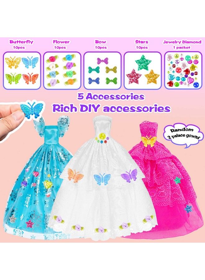 ebuddy Doll Accessories Lot 145 Items 11.5 Inch Girl Doll Fashion Diy Dream Closet Wardrobe With Clothes And Accessories Including Wardrobe(No Doll) - Image 5