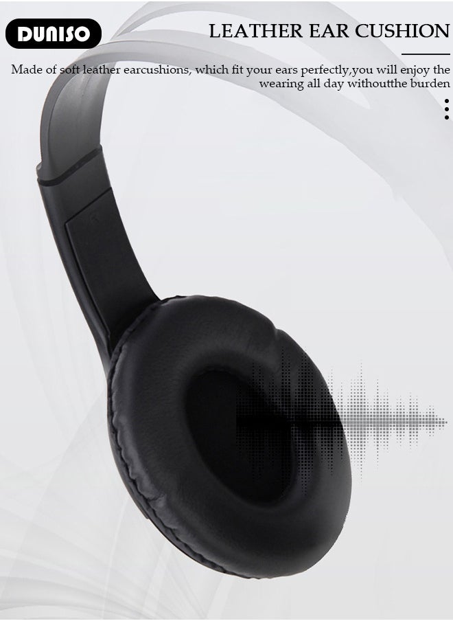 USB Headset with Mic, Computer Laptop Headphones with Noise Cancelling Microphone in-line Control for Home Office Online Class, Equipped with a type-c adapter, Adjustable In-line Control Microphone, Comfortable Wearing Design