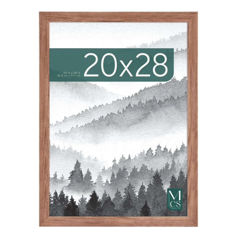 MCS MCS Museum Poster Frame 20x28 Medium Oak Woodgrain Vertical  Horizontal Wall Hanging Large Picture Frame for Photos Posters  Art Prints 1Pack 