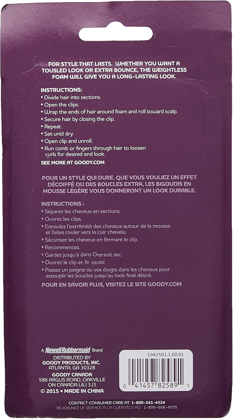 Goody X-Large Foam Rollers - 8 Count for Heat-Free Curls - Image 2