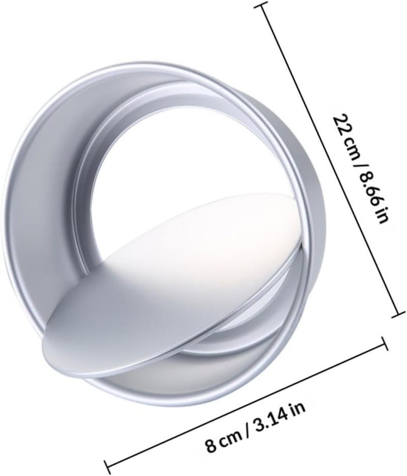 SMASOLO 8-inch Non-stick Aluminum Alloy Cake Pan DIY Baking Mold for Cakes and Pastry for Home Baking and Dessert Preparation - Image 2