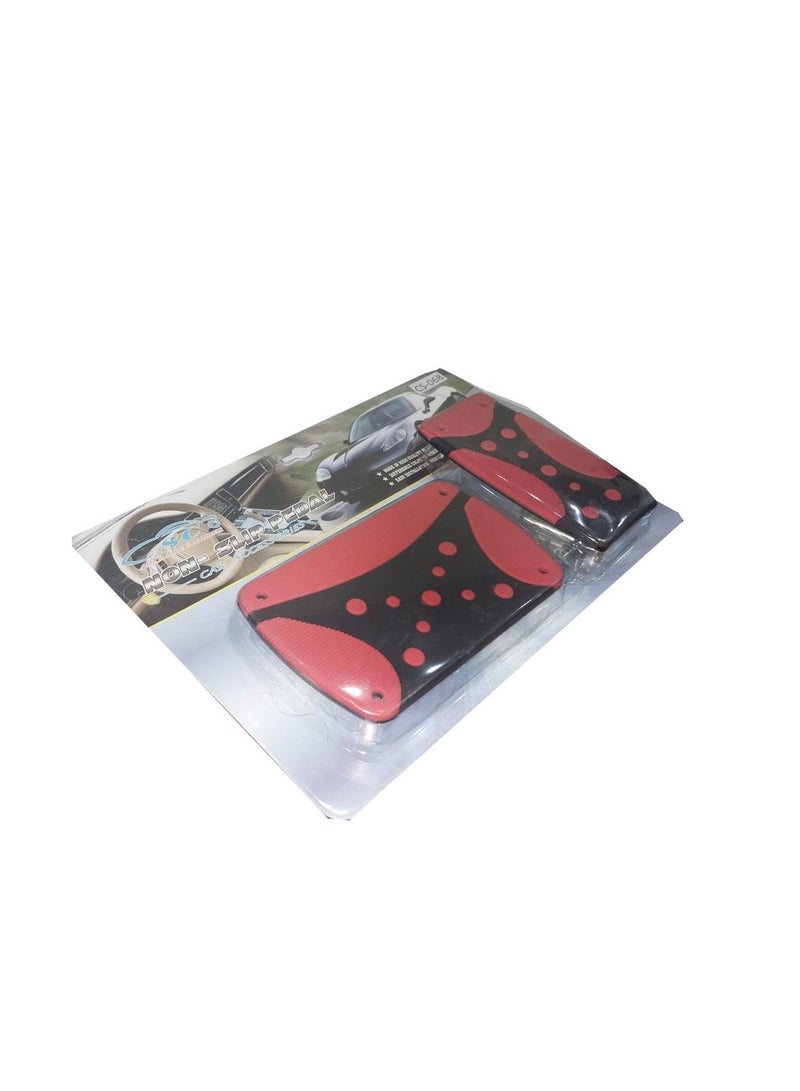 Generic CS-068 Car Pedal Cover Set of 2 Black and Red Gas Brake Pedal Cover Durable and Strong Car Accessory Replaces Old Pedals and Gives You a Better Driving Experience.CS-068 - Image 3