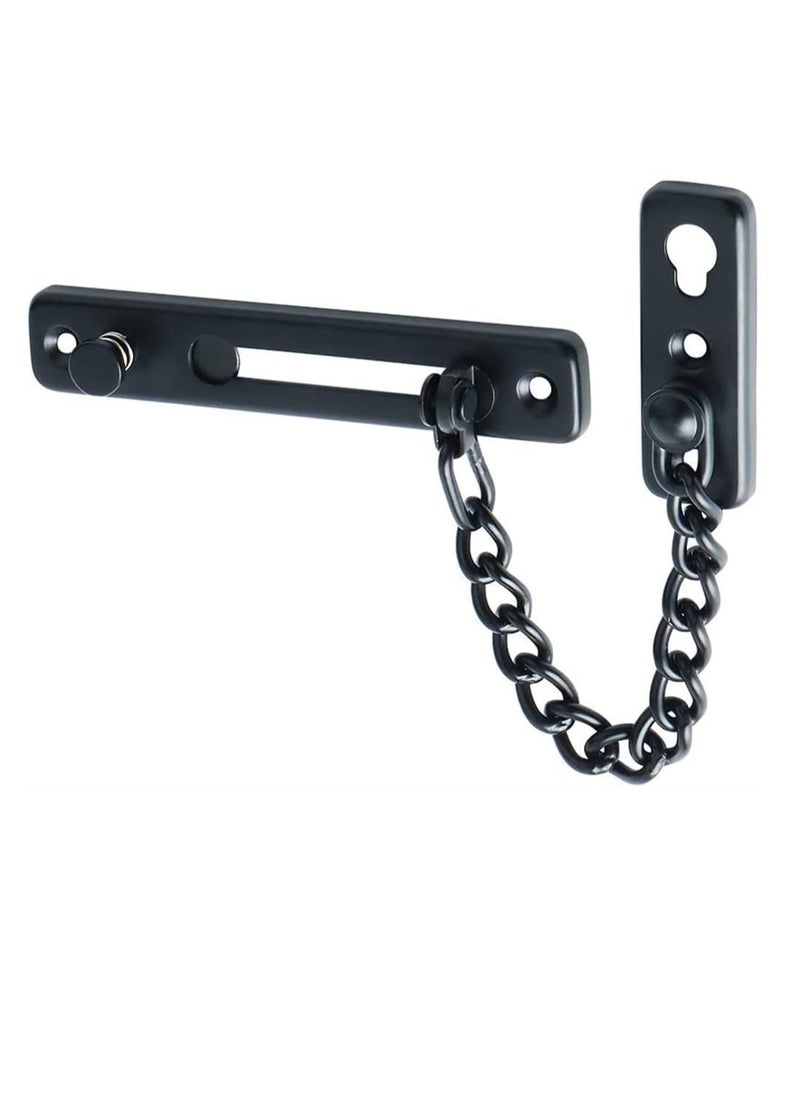 Arabest Stainless Steel Chain Door Guard with Spring Anti-Theft Push Lock  - Image 1