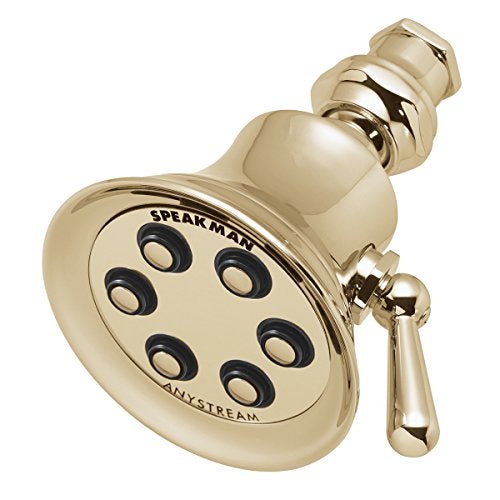 Speakman S-2254-PB Showerhead, 2.5 GPM, Polished Brass - Image 1