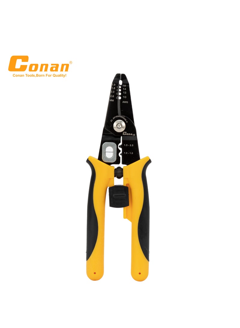 Conan Wire Stripper Tool – Multi-Function with Comfort Grip & Multiple Gauge Sizes (COWS08180) - Image 1