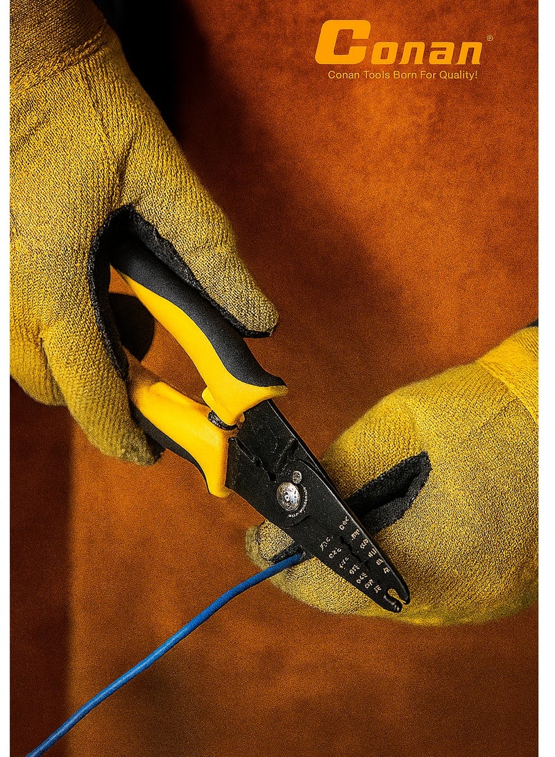 Conan Wire Stripper Tool – Multi-Function with Comfort Grip & Multiple Gauge Sizes (COWS08180) - Image 2