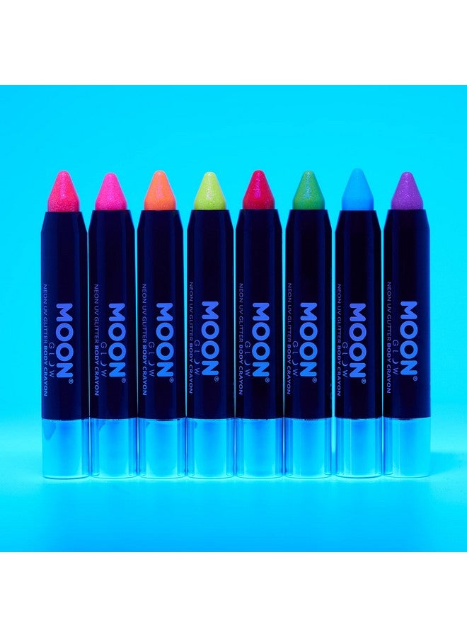 Moon Glow Neon Uv Glitter Body Crayons Pink 3.5G Single - Image 4