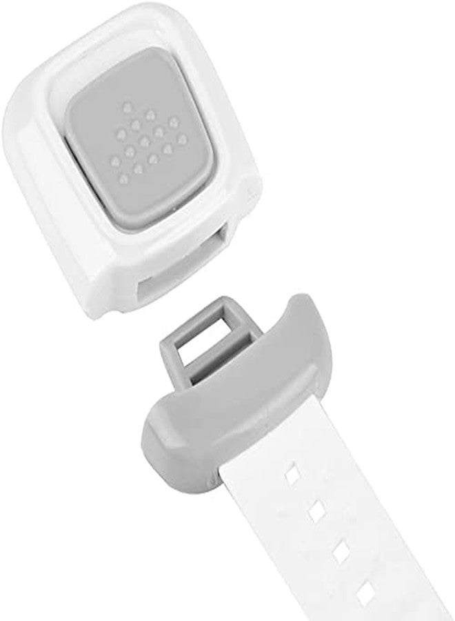 KITOOL 3 PCs Child Safety Strap Locks Baby Locks for Cabinets and Drawers,Toilet, Fridge & More.Baby Proof Cabinet Latches 24 cm (Grey - 3) - Image 2