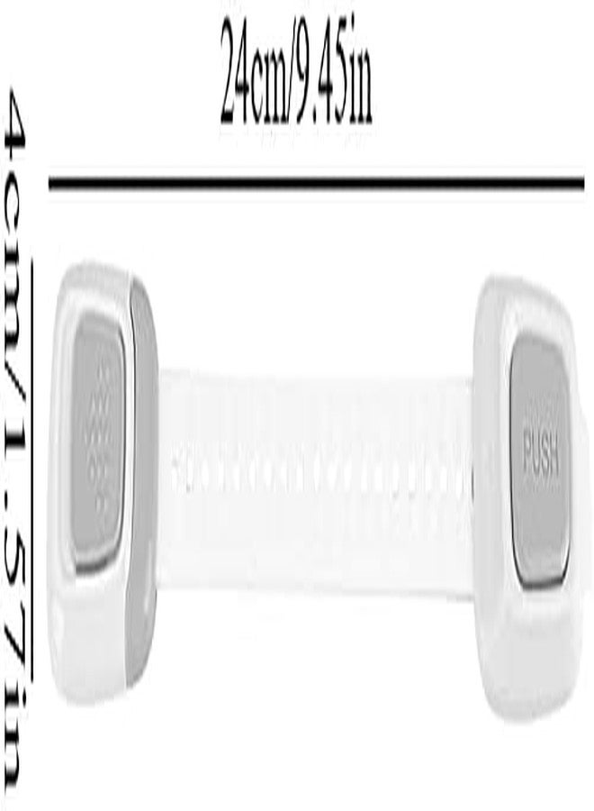 KITOOL 3 PCs Child Safety Strap Locks Baby Locks for Cabinets and Drawers,Toilet, Fridge & More.Baby Proof Cabinet Latches 24 cm (Grey - 3) - Image 5