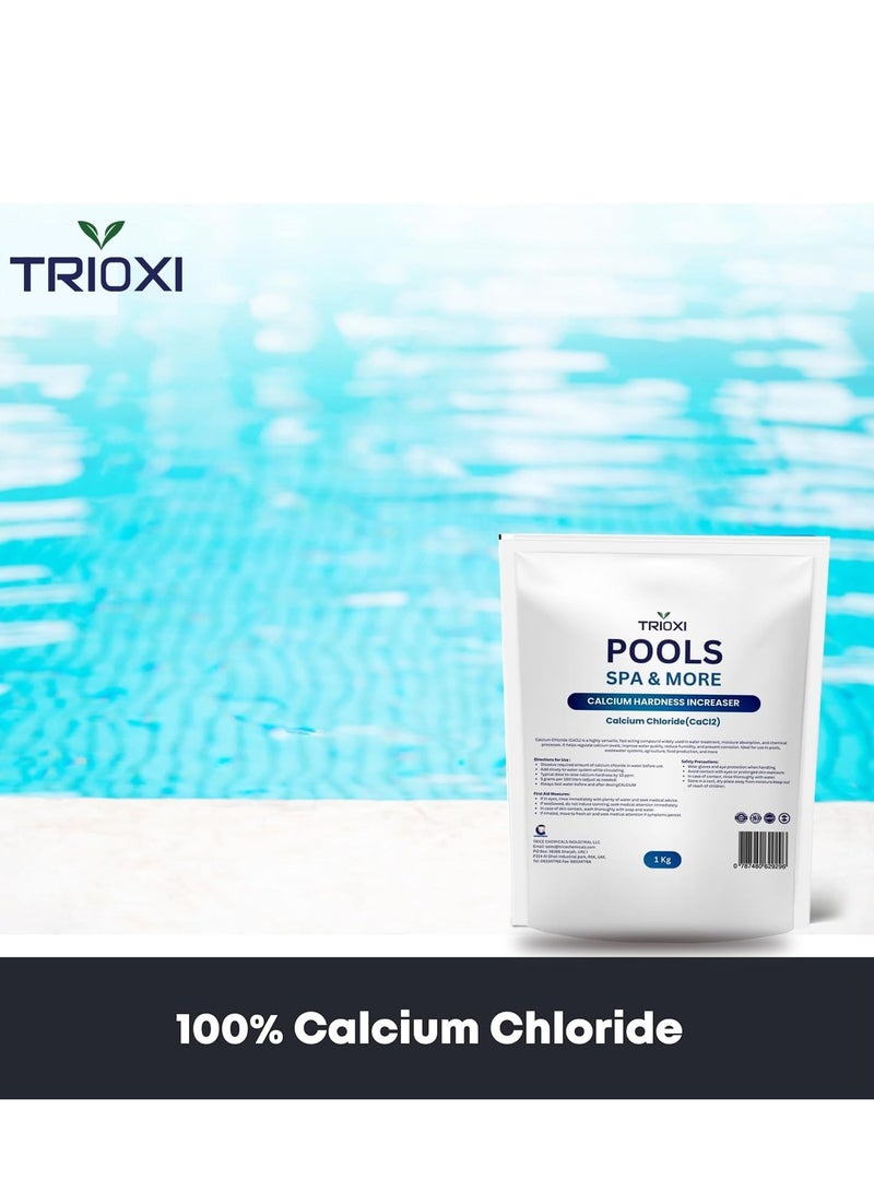 Trioxi Calcium Hardness Increaser for Pools – 100% Pure Calcium Chloride – Fast-Dissolving Water Hardness Increaser for Swimming Pools & Spas - Image 2