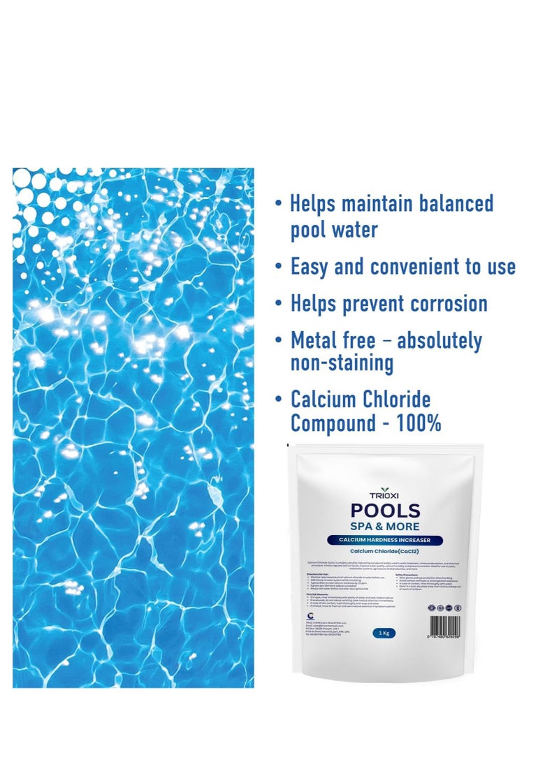 Trioxi Calcium Hardness Increaser for Pools – 100% Pure Calcium Chloride – Fast-Dissolving Water Hardness Increaser for Swimming Pools & Spas - Image 5