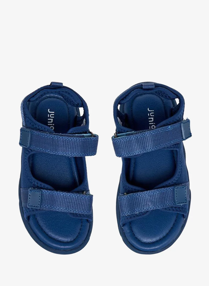 جونيورز صنادل أطفال بشريط أحادي اللون وإغلاق لاصق