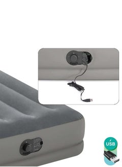 انتكس مرتبة هوائيةمرتبة هوائية مع مضخة كهربائية مدمجة بمنفذ USB، مفردة 99*191*30 سم  - Image 4
