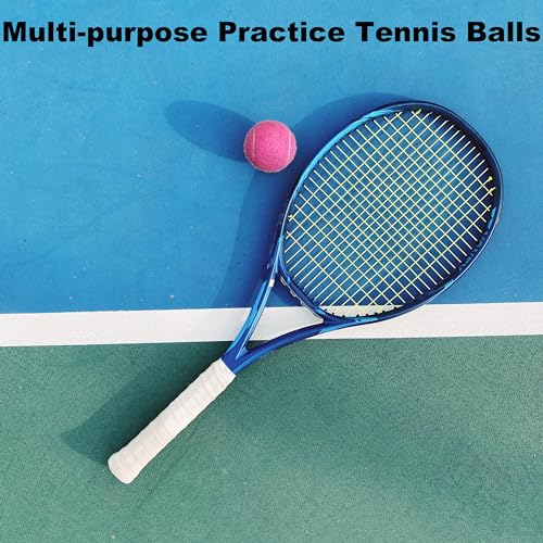 HPWFHPLF Tennis Balls, 12 Pack Advanced Training & Practice Tennis Balls for Beginners, Pet Dogs Playing Balls, Includes Mesh Carry Bag (Navy) - Image 5