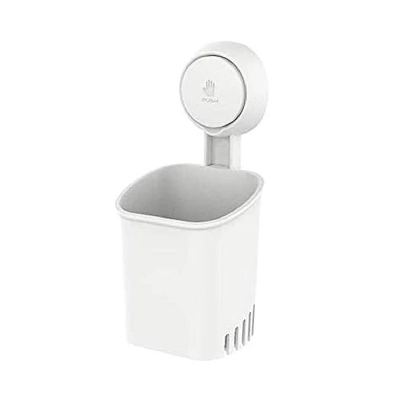 BLAGO Plastic Wall Mounted Self Adhesive Toothbrush HolderToothbrush Holders for BathroomToothbrush HoldersBrush Holder Toothpaste Shaver Razor Make up Brush 2 Toothbrush Holder - Image 1