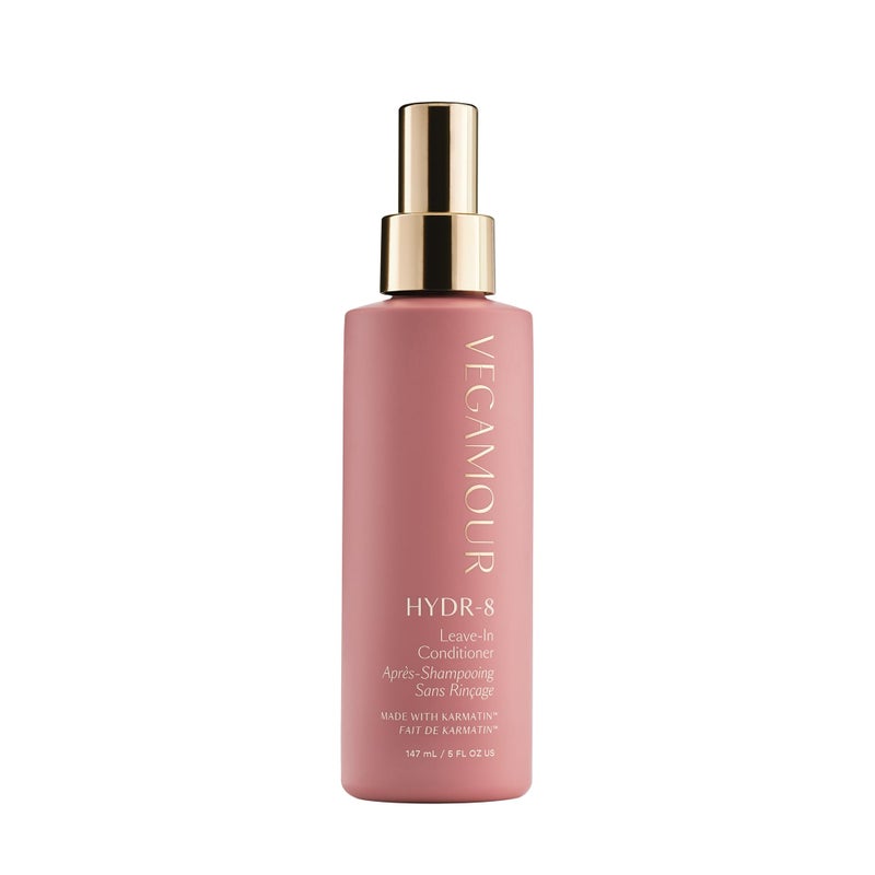 VEGAMOUR HYDR-8 Leave-In Conditioner, for Deep Hydration & Heat Protection, with Vegan Keratin, for Soft, Silky, Frizz Free Hair, 5 fl oz
