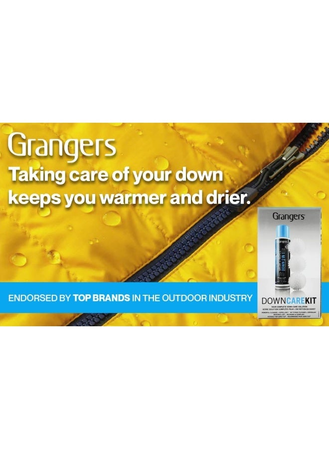 Grangers Granger's Down Care Kit with Wash + Repel for Down 2 In 1 (10 oz) and 3 Reusable Dry Balls To Restore Down Loft - Image 2