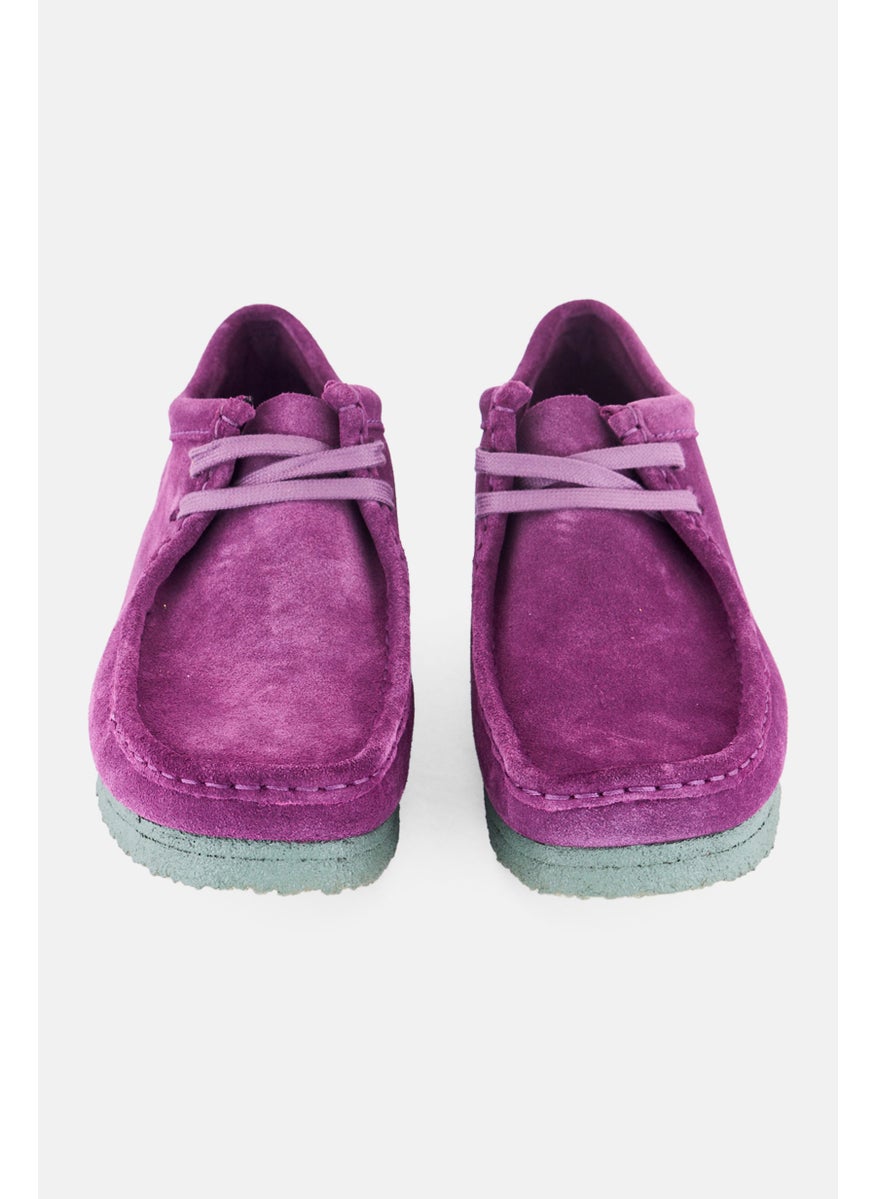 clarks Men Stranded Wallabee Lace Up Casual Shoes, Purple  - Image 4
