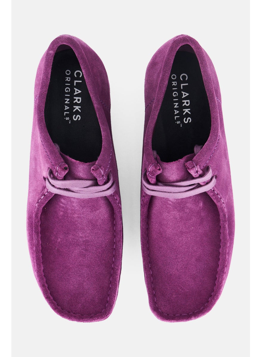 clarks Men Stranded Wallabee Lace Up Casual Shoes, Purple  - Image 2