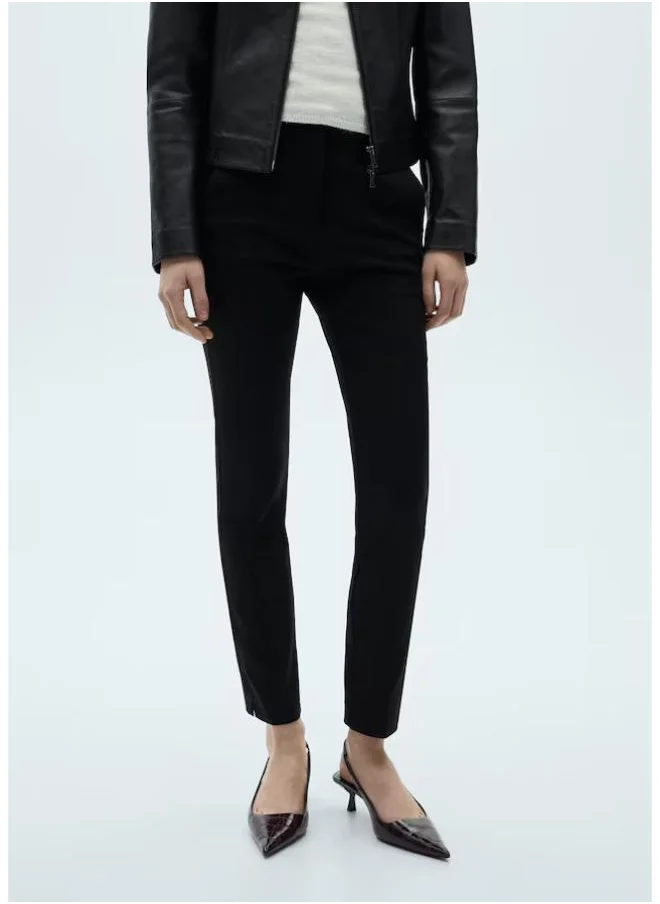 مانجو Crop Skinny Fit Trousers