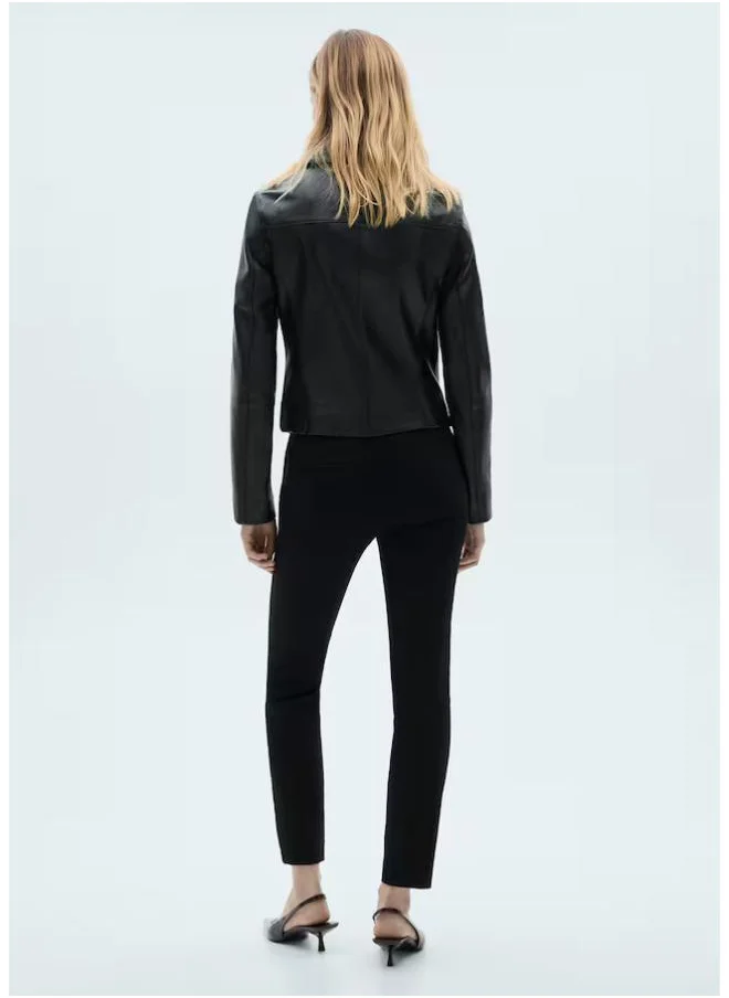 MANGO Crop Skinny Fit Trousers