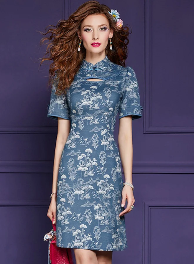 SIMPLEE Chinoiserie Summer Cheongsam