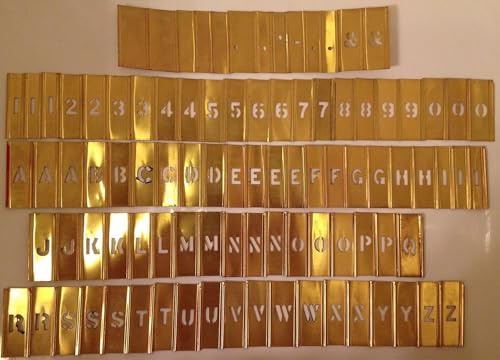 CH Hanson 10146 1/2" Brass Letters & Numbers Set 92 pc - Image 5
