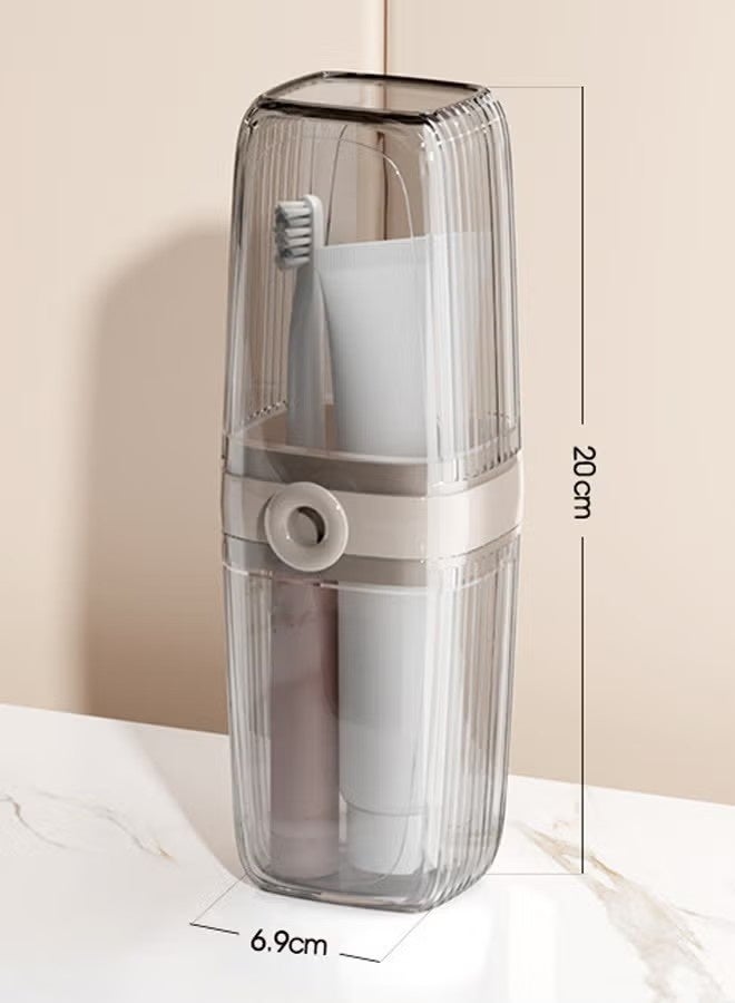 1 pcs Travel Toothbrush Case,2 in 1 Portable Travel Toothbrush Holder with Cup - Image 2