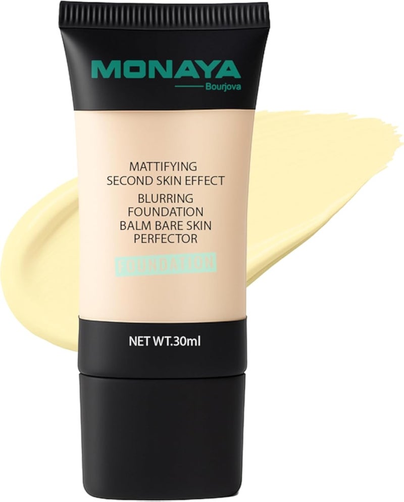 Monaya F003 Perfect Matte Liquid Foundation â€“ Full Coverage, Waterproof, Long-Lasting, Affordable Makeup, Oil-Free, Concealer Effect (F305)