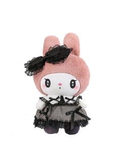 سكوبا لعبة قطيفة ناعمة من Kawaii Cartoon My Melody، مقاس صغير 25 سم، باللونين الوردي والأسود، عبوة من قطعة واحدة  - Image 1