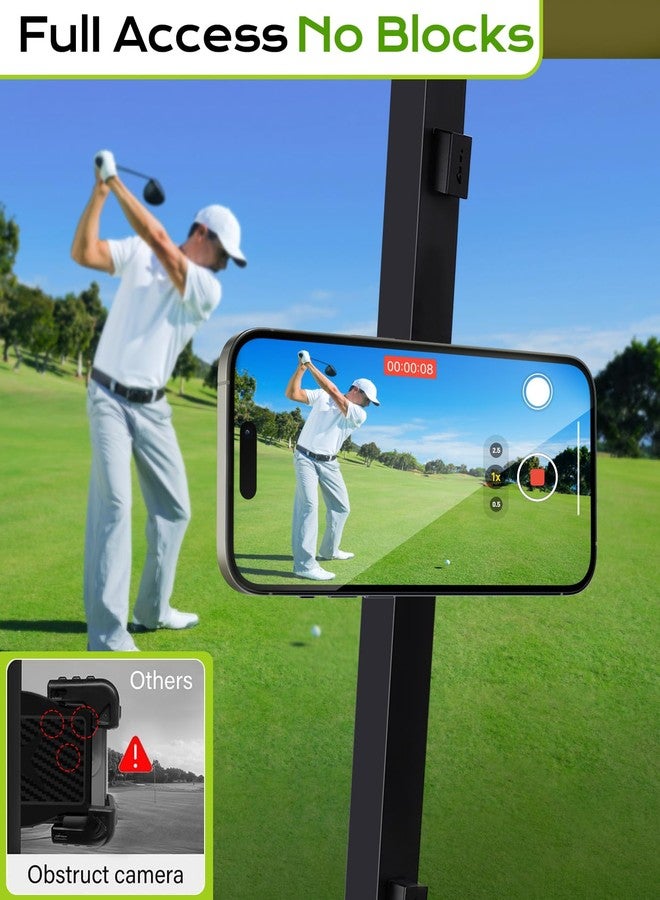 JCZT Magnetic Golf Cart Phone Holder Compatible with MagSafe iPhone 17 Pro Max Plus 16 15 14 13 12 Fits EZGO, Yamaha, Club Car, Icon, Golf Cart Accessories Essentials Gift for Friend Men Women Black - Image 4