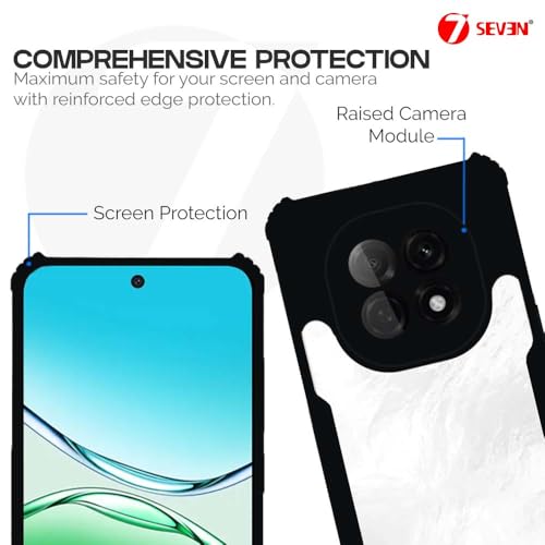 7-Seven 7SEVEN® Ipacky Back Cover for Oppo F29 Pro 5G Mobile Back Case Shock Proof Design Camera Edges Protection Crystal Clear Phone Case Precise Cutouts Matte Black Soft Bumper Phone Cover - Image 3