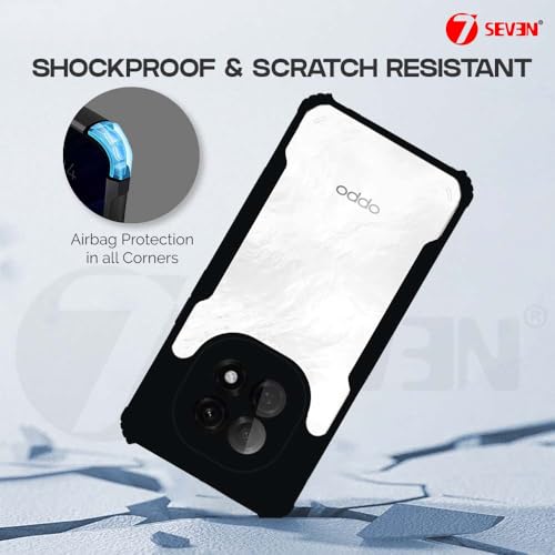 7-Seven 7SEVEN® Ipacky Back Cover for Oppo F29 Pro 5G Mobile Back Case Shock Proof Design Camera Edges Protection Crystal Clear Phone Case Precise Cutouts Matte Black Soft Bumper Phone Cover - Image 4
