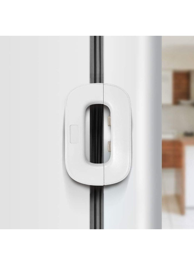 Generic Childproof Refrigerator Lock - Multi-color Lock Suitable for Refrigerator, Freezer and Cupboard Doors - Childproof Refrigerator Locks - Tight Refrigerator Security Lock to Prevent Child Tampering - Multifunctional Refrigerator Lock Used for Cupboard, Door, Drawer and Cabinet - Household Child Safety Refrigerator Locks for Freezer Door and Cupboard Protective with Strong Adhesive No Tools or Drilling Required - Refrigerator Door Lock to Prevent Child Opening - Easy to Use and Install Without Tools or Drilling with Adhesive - Upgraded Refrigerator Door Lock for Home, Refrigerator and Freezer - Child Safety Door Lock Easy to Install and Use  - Image 1