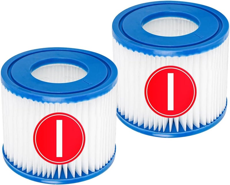 YanBan Swimming Pool Filter Cartridge Compatible with Best-Way 58381 Filter Pump, Pack of 2 Replacement Filters Compatible with Flowclear - Image 1