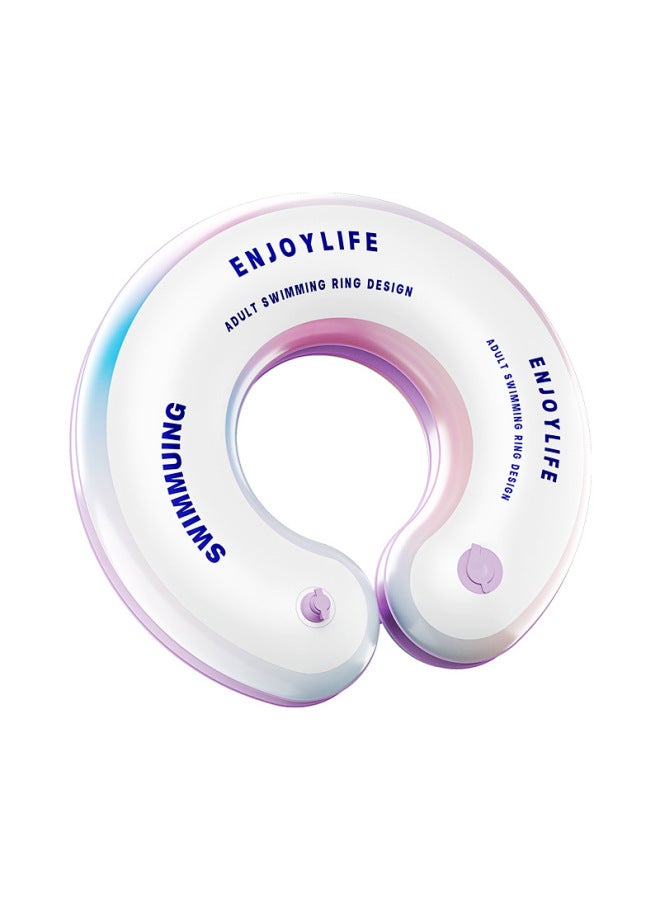general Circle Odd Children's Swimming Ring Thickened Wear-resistant Baby Press Letter Inflatable Ring Convenient Storage Baby Swimming Ring-Inside Diameter After Inflation:60 Laps Of Sago Purple Swimming R - Image 5