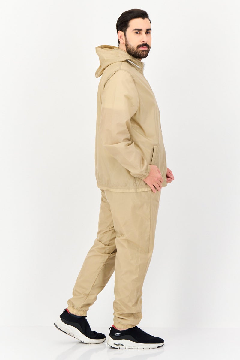 Nike Men 2 Piece Sportswear Fit Outdoor Tracksuit, Khaki - Image 3