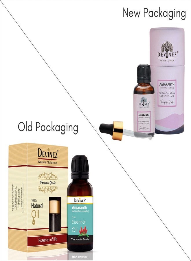 Devinez Amaranth Essential Oil, 100% Pure, Natural & Undiluted, 15ml in Glass Bottle For Curly Hair Care, Grow Hair, Hair Breakage, Hair Growth, Scalp Issues, Scalp Massages, Split Ends, Strong Hair - Image 2