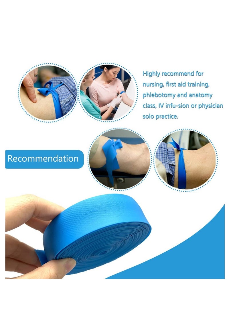 Generic First Aid Disposable Tourniquets, TPE Medical Latex Free, Nursing Supplies Essentials, Anti Tear Single Use Emegecy Tourniquets with Hole Button, 25pcs  - Image 4