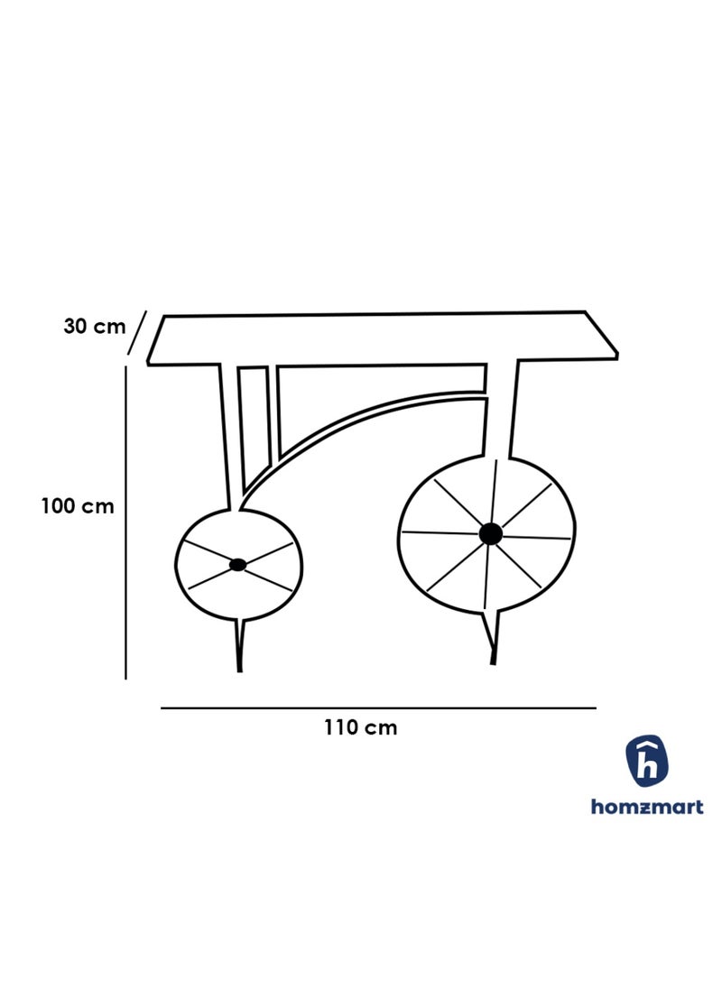 Metal and Marble Wood  Console 110x30x100 cm - Black and White - pzsku/ZF1EB9F4B9DC503BB4A66Z/45/_/1739177232/5dd5b9b7-39c4-459b-8b73-61f8efacaa4d