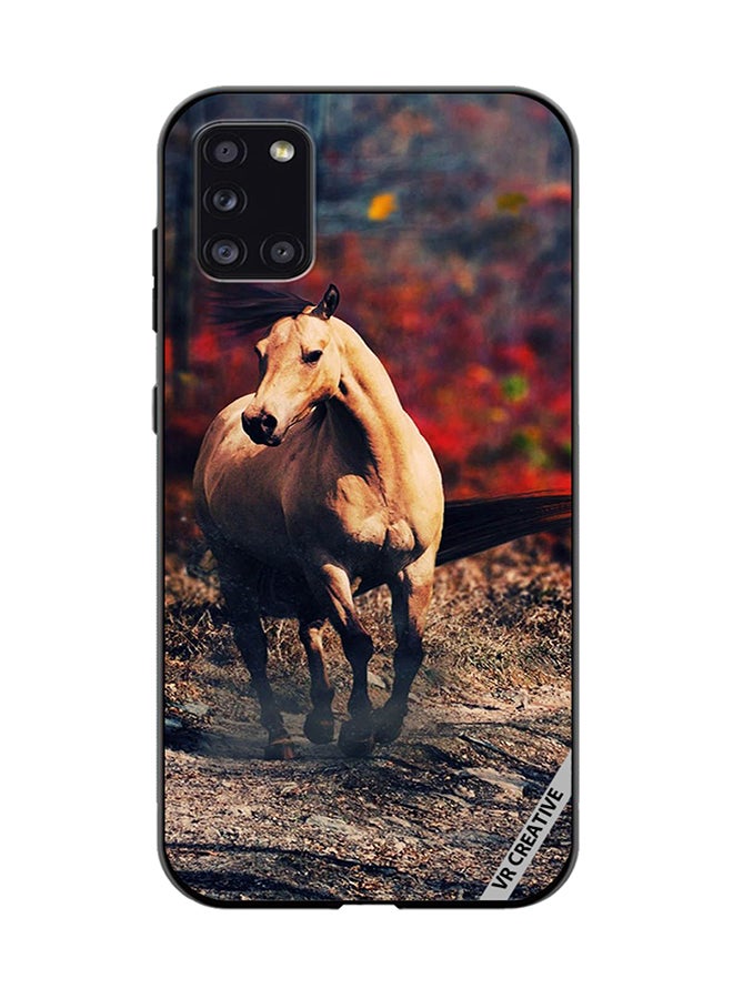 VR CREATIVE Protective Case Cover For Samsung Galaxy A31 Horse Design Multicolour - Image 1