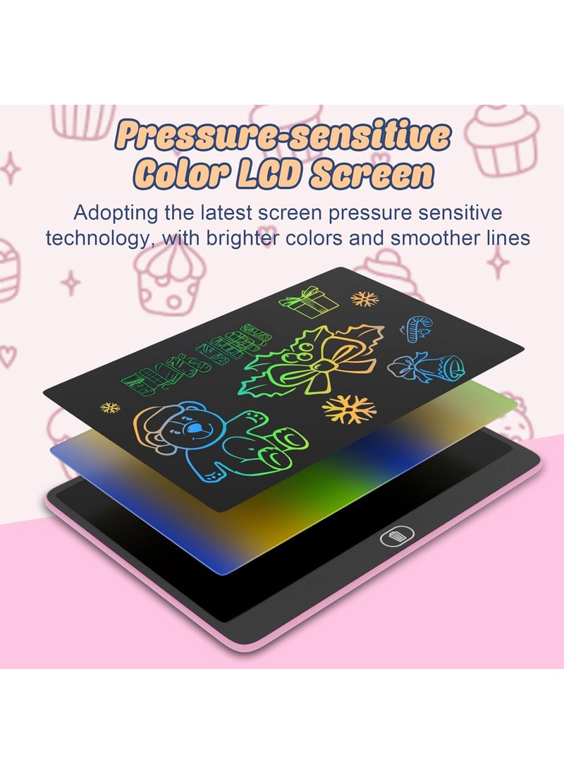 توشيونيكس لوح رسم LCD مقاس 22 بوصة للأطفال الصغار، تطوير التعليم المبكر، رقمي ملون، سفر، رحلة برية، نشاط، سيارة، لعبة، أداة تعلم ما قبل المدرسة، لوحة رسم، لوحة أنشطة الفصل الدراسي، لوحة ملاحظات إلكترونية LCD، هدية مثالية لأعياد الميلاد والكريسماس وعيد الفصح والعطلات ورأس السنة والتخرج والعودة إلى المدرسة، حشو تخزين للأطفال، لوحة ملاحظات للمنزل والمكتب، لوحة تذكير  - Image 2