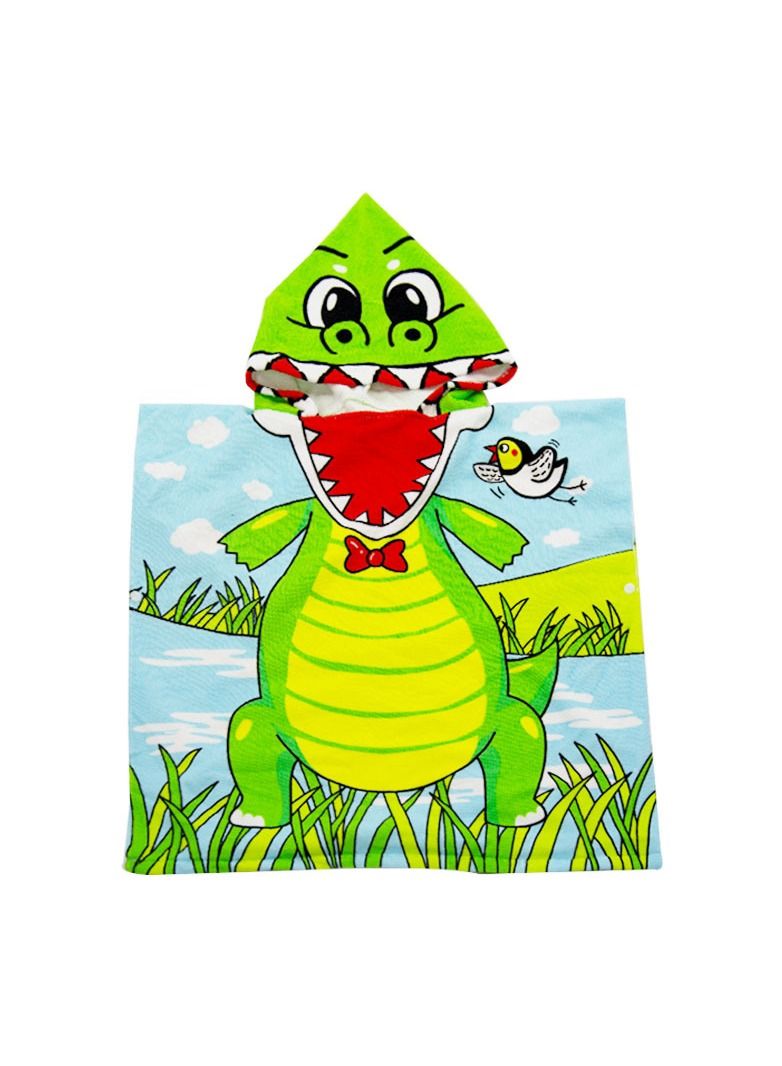Cartoon Printed With Hood Fine Fiber Cloaks Bath Towels